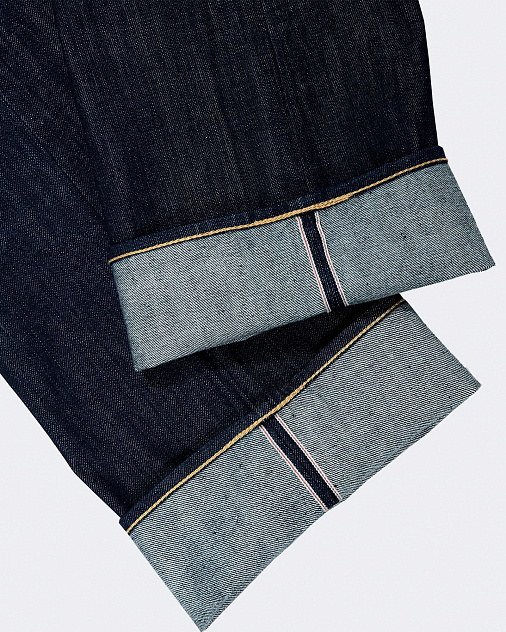 Джинсы DOUBLE POUNDER X-01-S-OW Selvedge Regular Fit — раскладка спереди