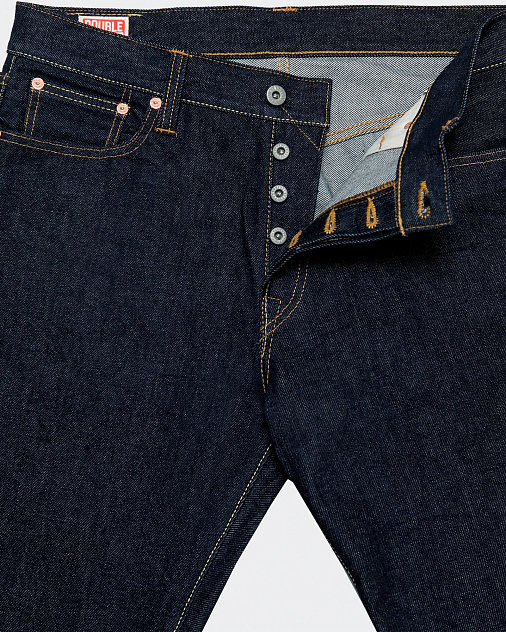 Джинсы DOUBLE POUNDER X-04-17-OW Wide Fit 17 oz — раскладка спереди