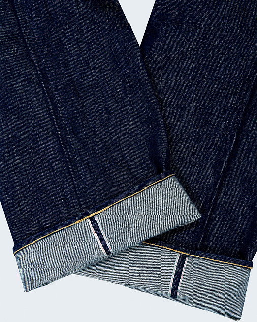 Джинсы DOUBLE POUNDER X-04-S2-OW Selvedge Ranch Wide Fit — раскладка спереди