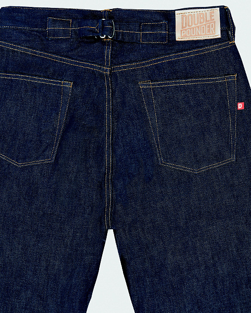 Джинсы DOUBLE POUNDER X-04-S2-OW Selvedge Ranch Wide Fit — раскладка спереди