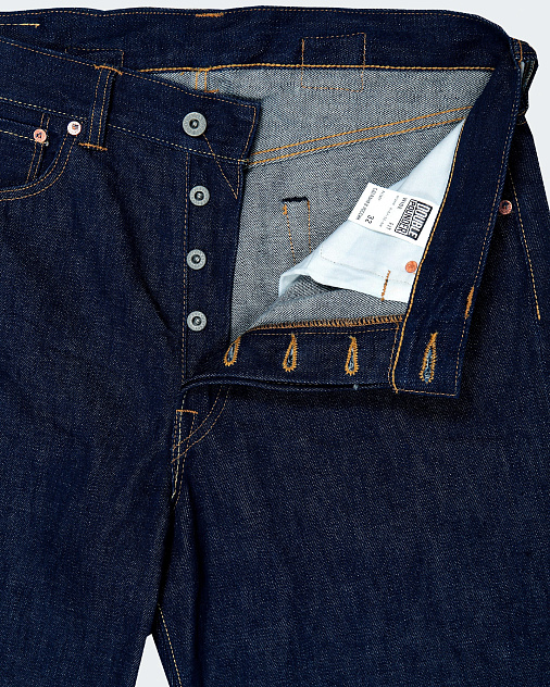 Джинсы DOUBLE POUNDER X-04-S2-OW Selvedge Ranch Wide Fit — раскладка спереди
