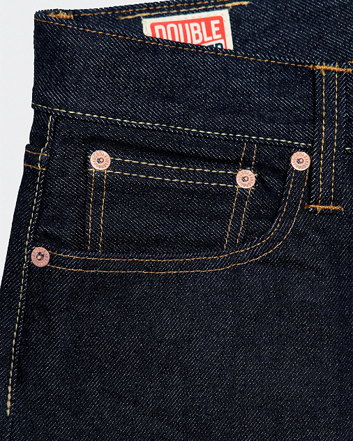 Джинсы DOUBLE POUNDER X-04-17-OW Wide Fit 17 oz — раскладка спереди