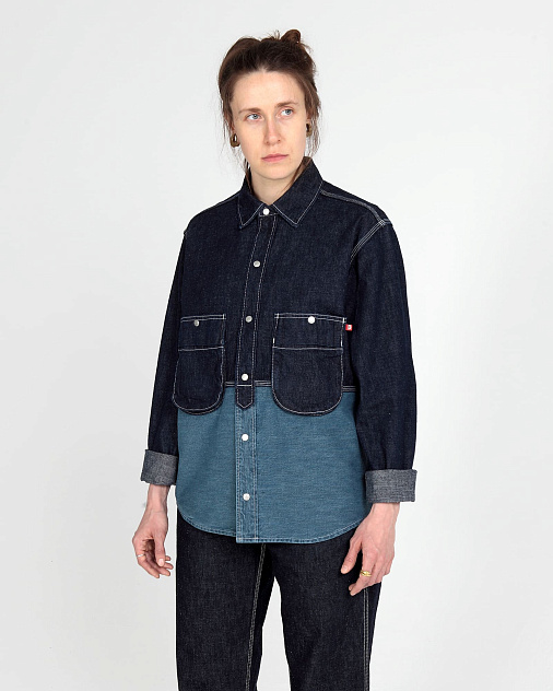 Рубашка S-01-OWP BLOCK SHIRT 