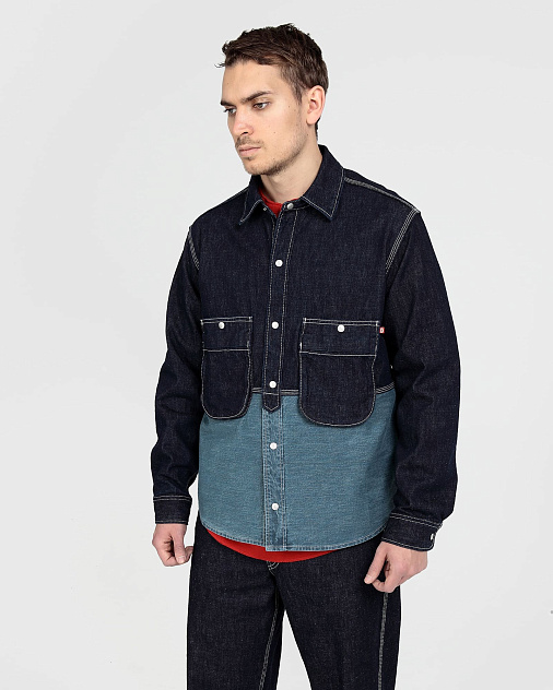 Рубашка S-01-OWP BLOCK SHIRT 