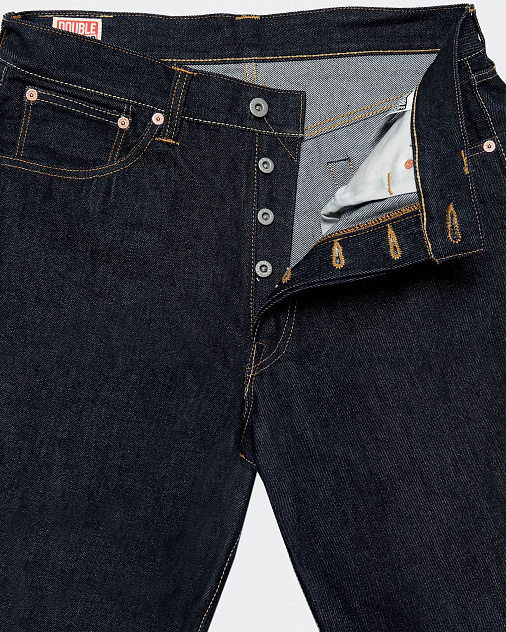 Джинсы DOUBLE POUNDER X-01-17-OW Regular Fit 17 oz — раскладка спереди