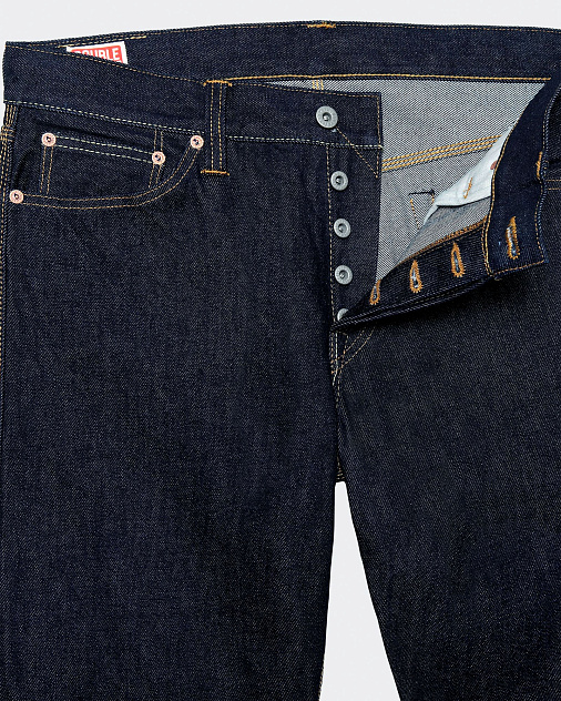Джинсы DOUBLE POUNDER X-02-17-OW Slim Fit 17 oz — раскладка спереди