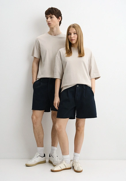 Шорты T-06-SH-DB PLEATED SHORTS 