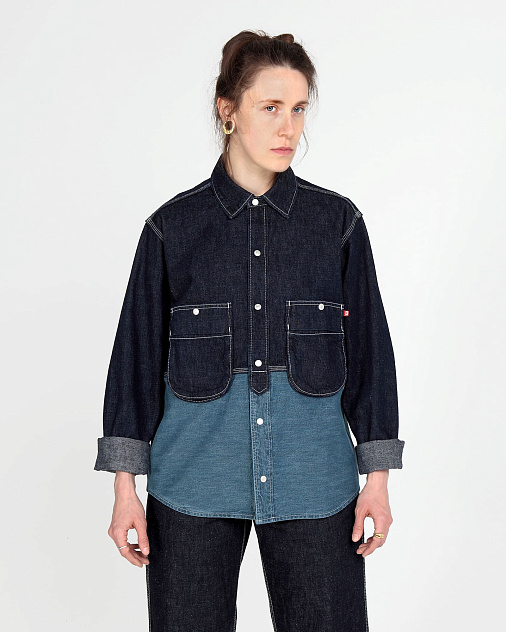 Рубашка S-01-OWP BLOCK SHIRT 